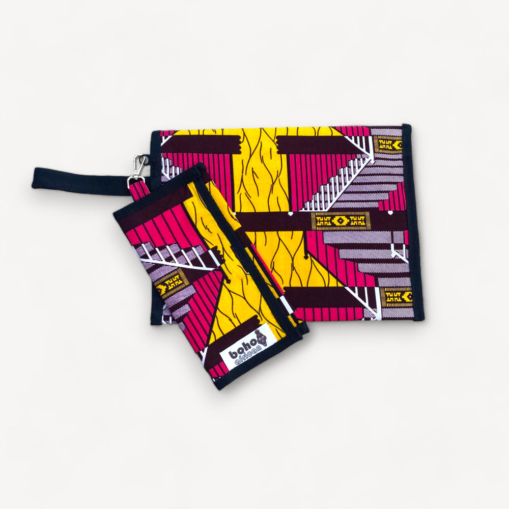 kente clutch&wallet set no:7