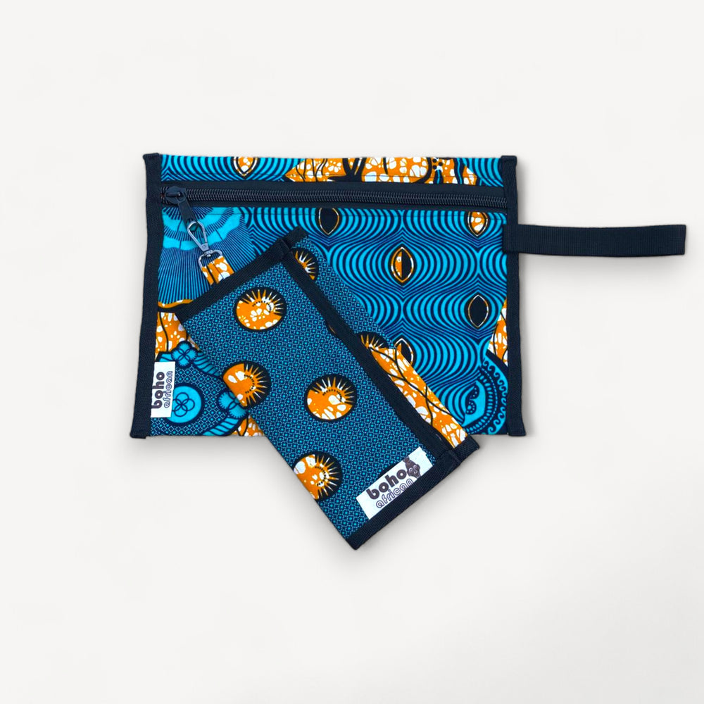 kente clutch&wallet set no:4