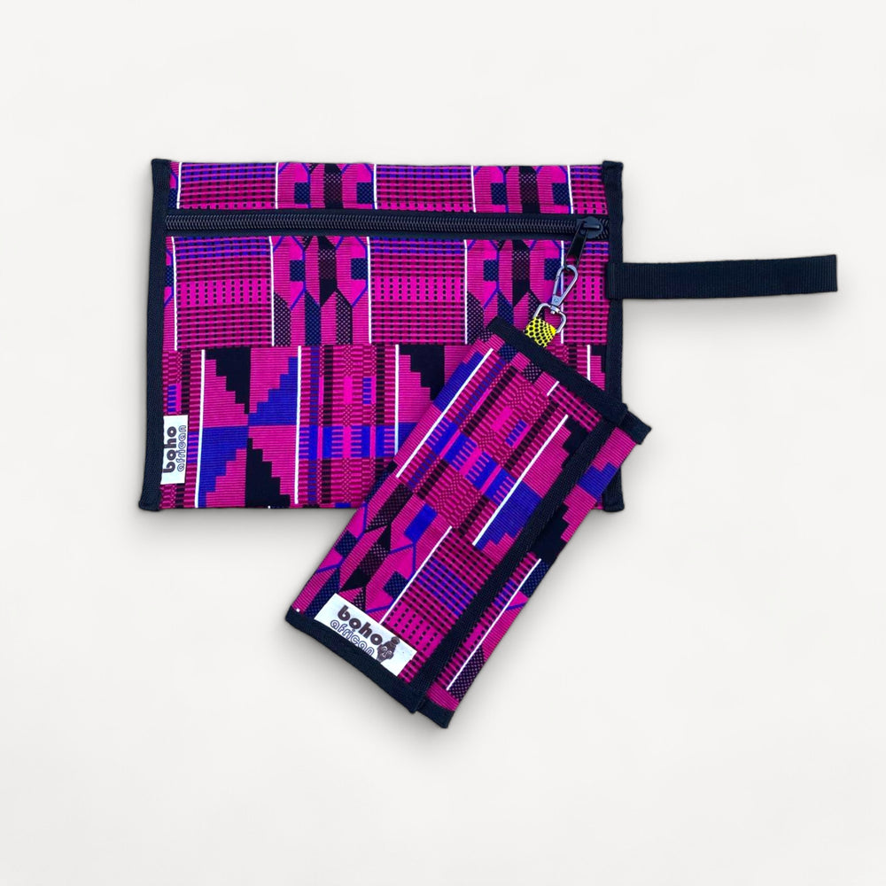 kente clutch&wallet set no:6