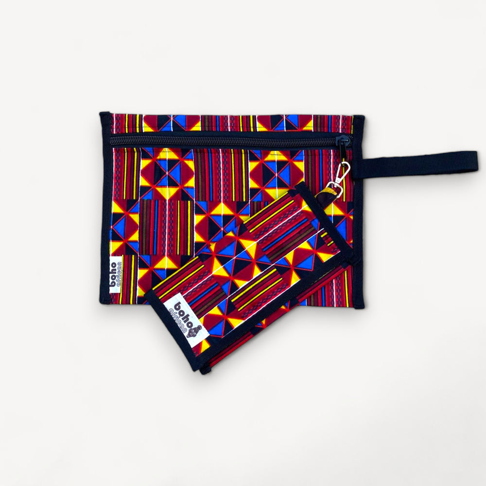 kente clutch&wallet set no:1